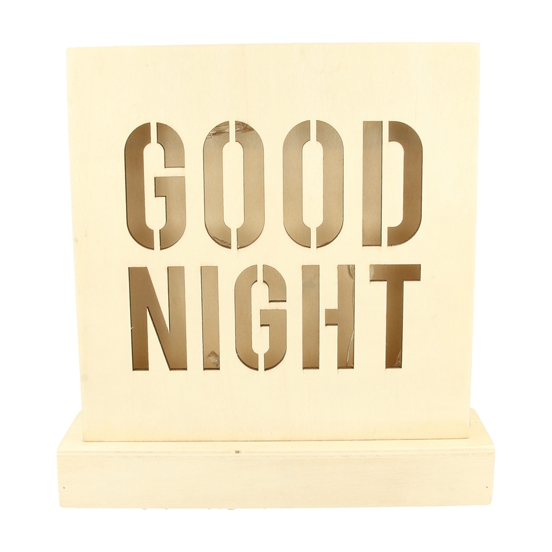 Lámpara madera good night