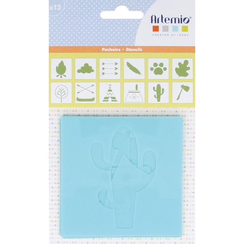 12 Plantillas estarcido Totem 9cm