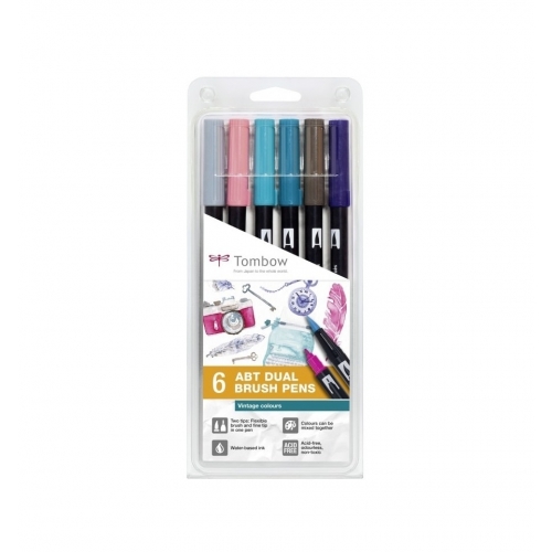 Set 6 rotuladores tombow Vintage