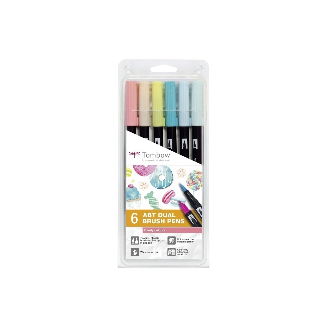 Set 6 rotuladores tombow Candy