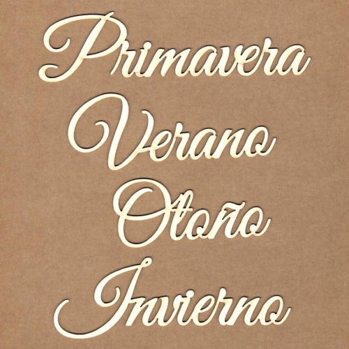 Chipboard Primavera, otoño, verano, invierno