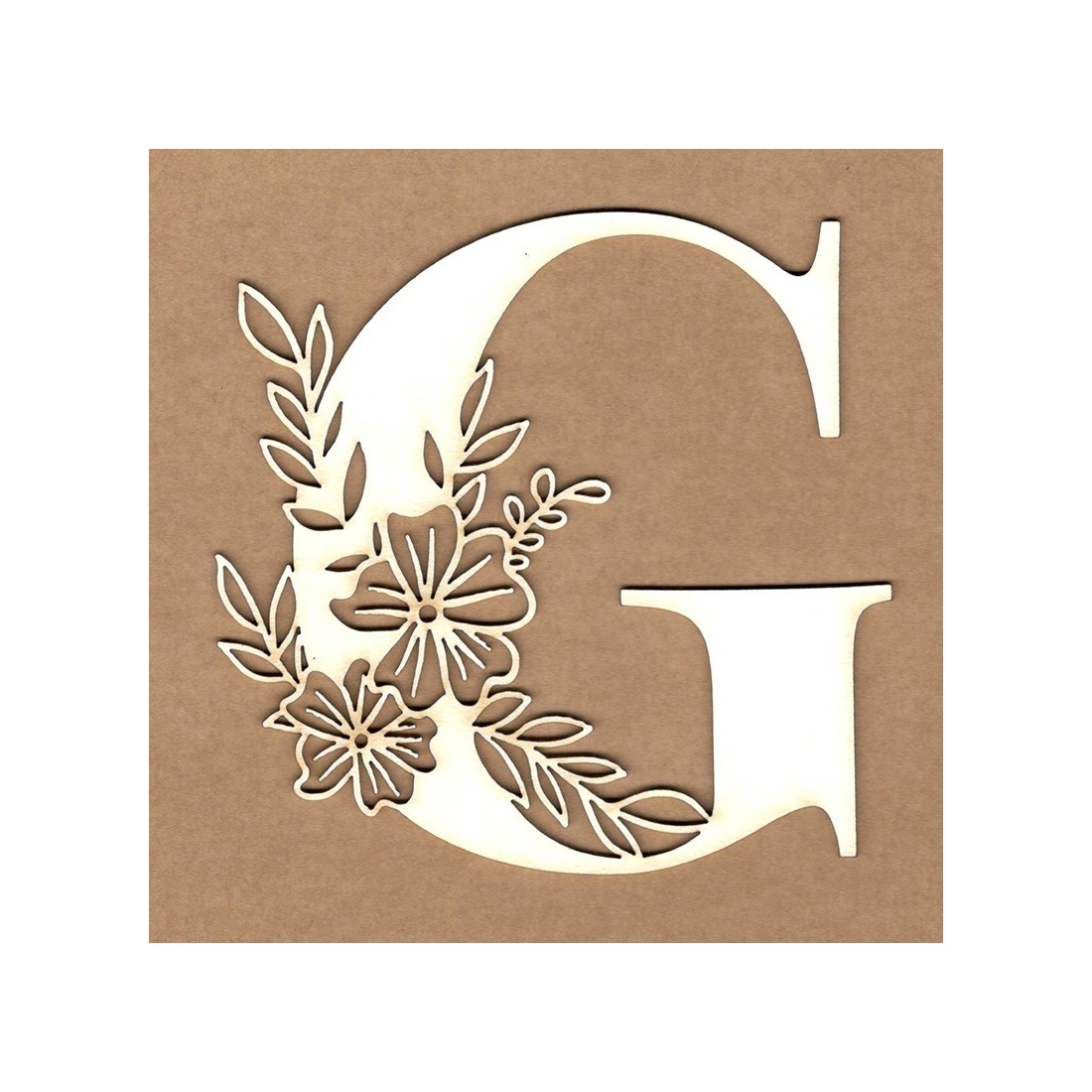 Letra inicial floral G