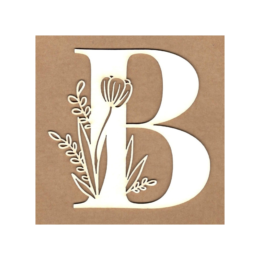 Letra inicial floral B