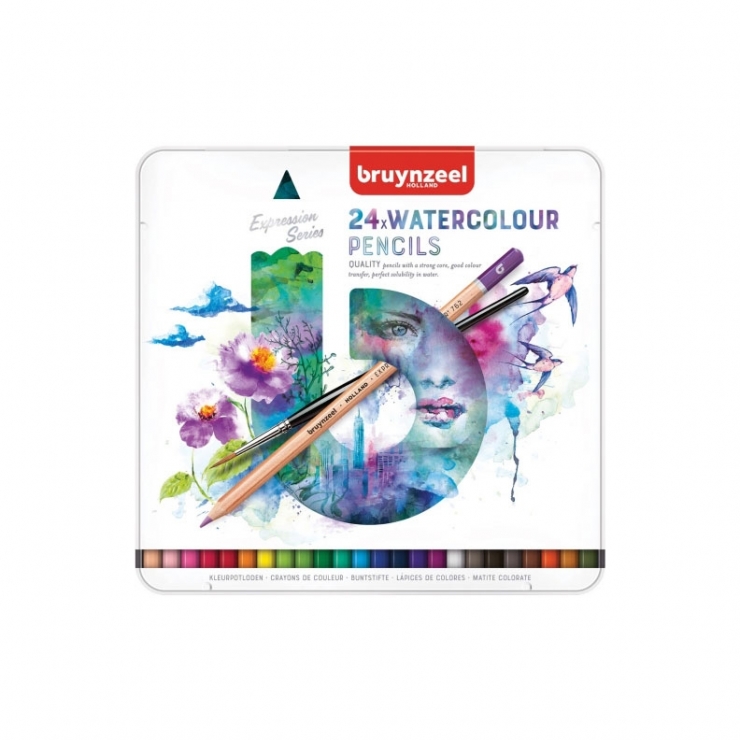 24 lápices acuarelables Bruynzeel 