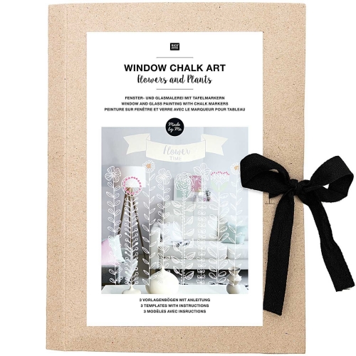 Plantillas papel Window chalk art - Spring