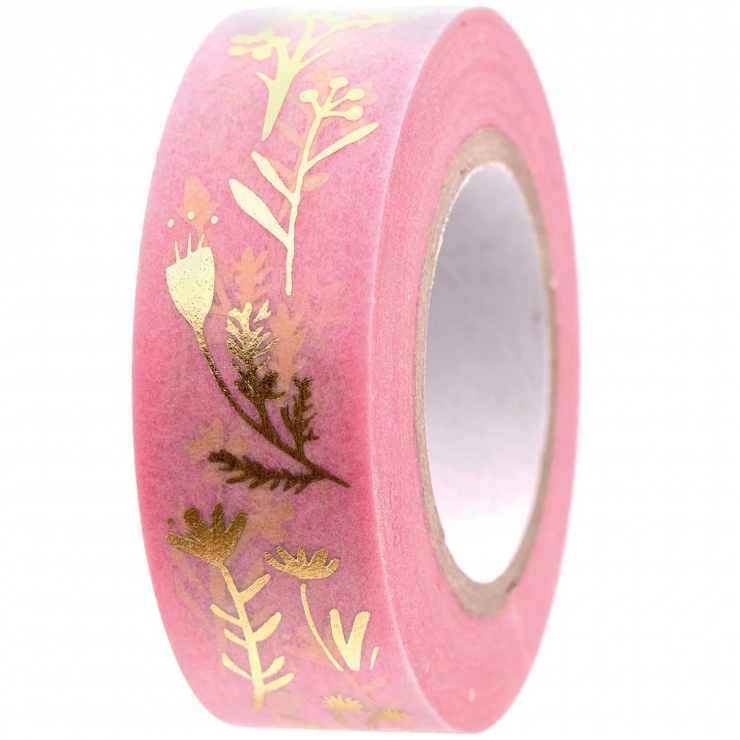 Washi tape Flower hop pink