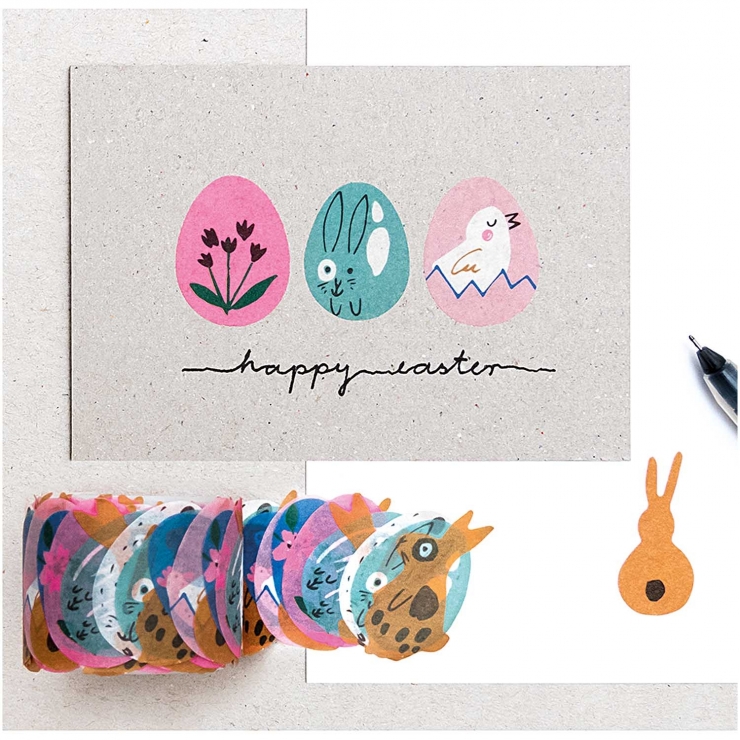 Washi sticker Bunny eggs