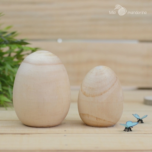 1 huevo madera