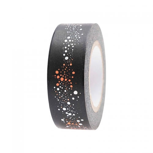 Washi tape Bubbles black