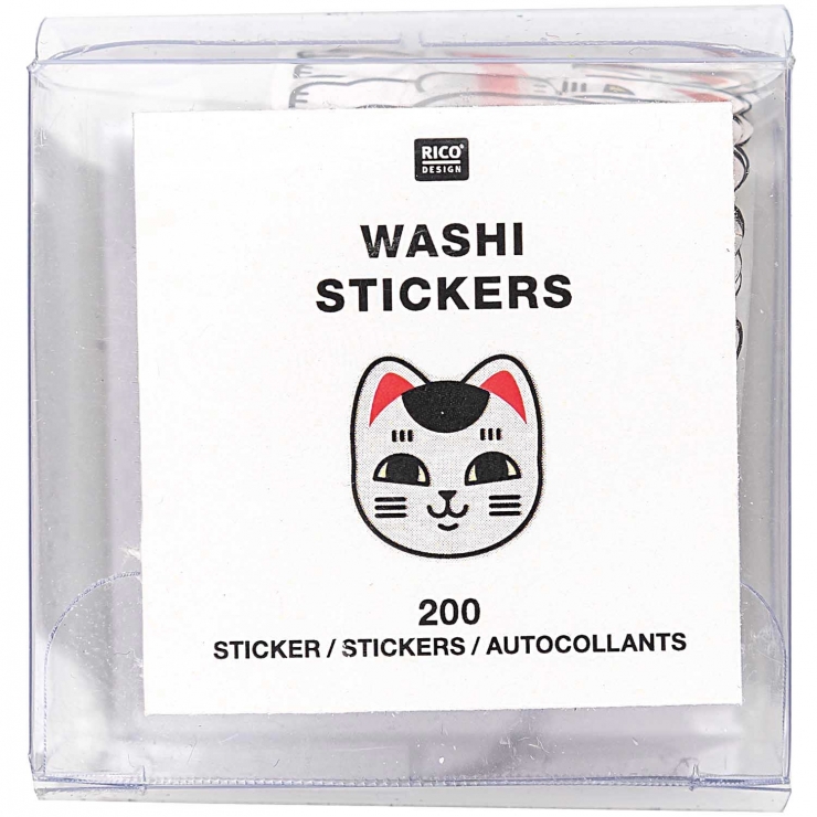 Washi sticker Japón - gatos