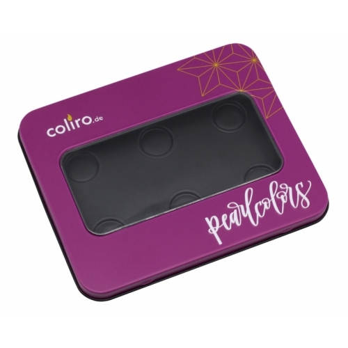 Cajita metal para 6 acuarelas Finetec