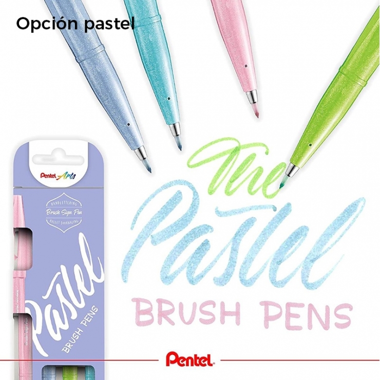 Pack 4 Rotuladores Pentel Touch 