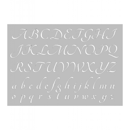 Plantilla estarcido Abecedario mod.2 A4