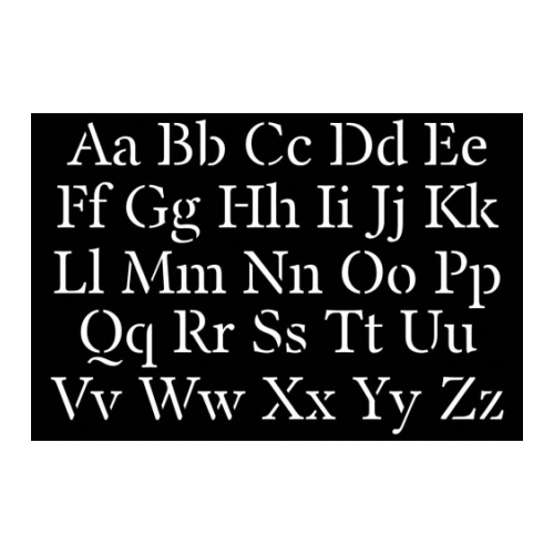 Plantilla estarcido 10x15 cm Abecedario mod.7 