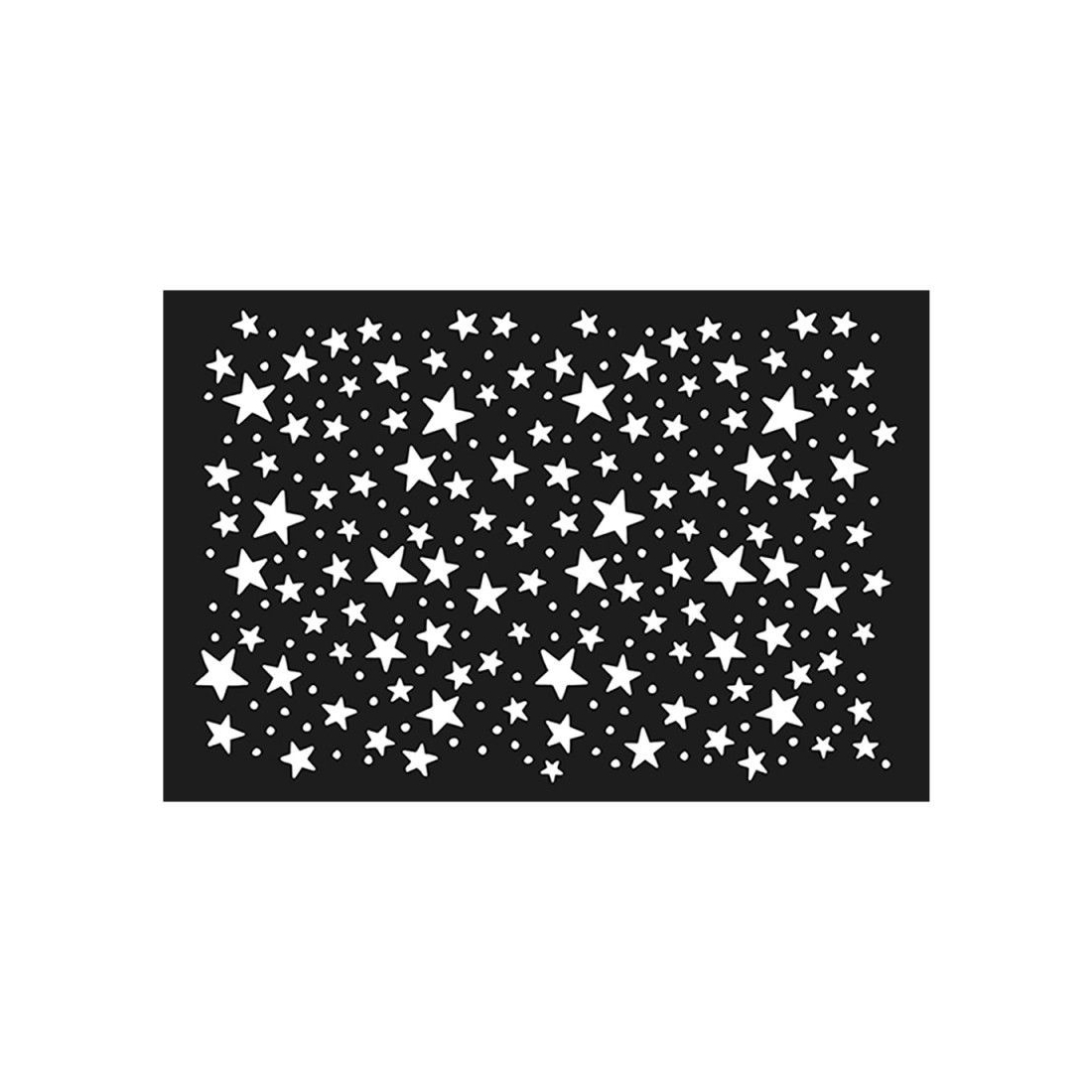 Plantilla estarcido Estrellas 10x15 cm