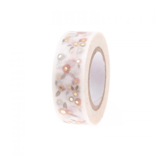 Washi tape Blossom powder/gold