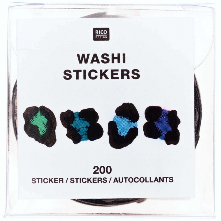Washi sticker Acid Leo green-blue