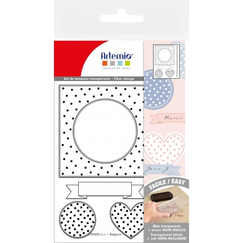 Sello clear Marcos y puntos 14x18 cm