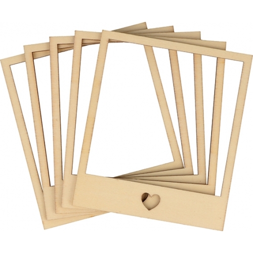 5 marcos madera 9 x 10.5 cm