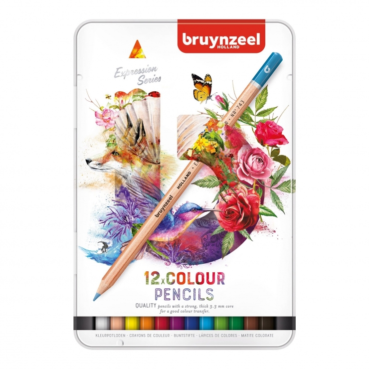 12 lápices de colores Bruynzeel 