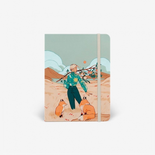 Cuaderno acuarela Autumn Foxes