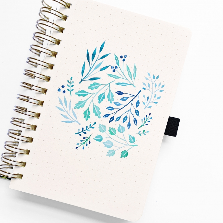 Cuaderno A5 Watercolour - Verdant Ventures