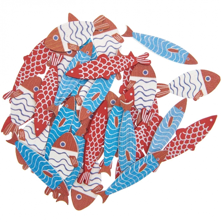 36 siluetas peces colores