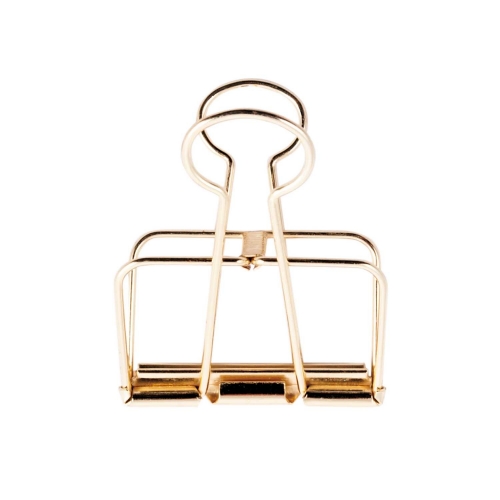 3 Clips 32 mm dorados