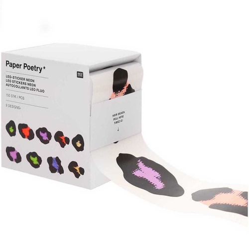 Rollo Pegatinas Acid Leo Neon