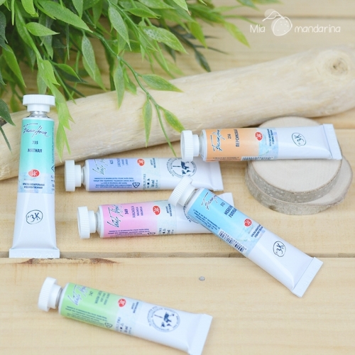 Acuarelas en tubo pastel white nights