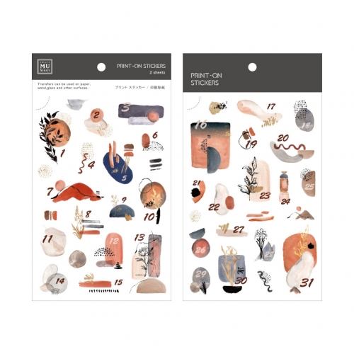 2 Pegatinas transferibles MU N166