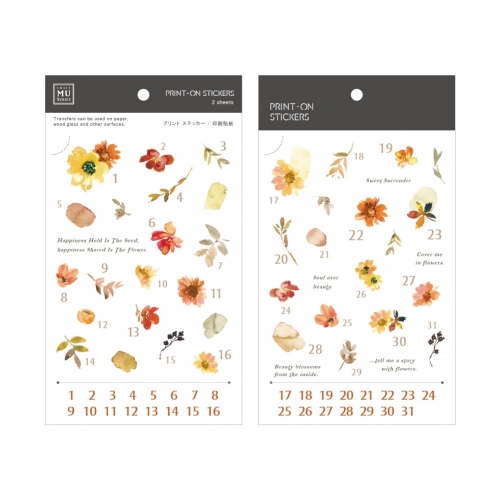 2 Pegatinas transferibles MU N167