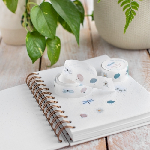 Washi sticker roll Libélula