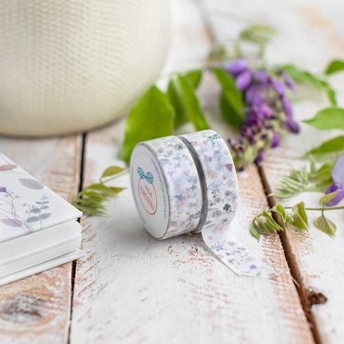 Washi tape Floral rojo Mia mandarina