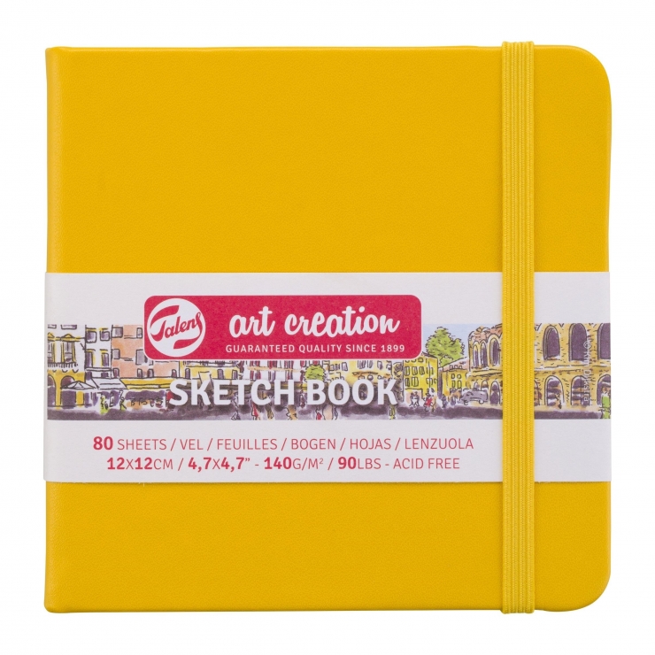 Sketch book 140 gr Art creation. Portada amarilla