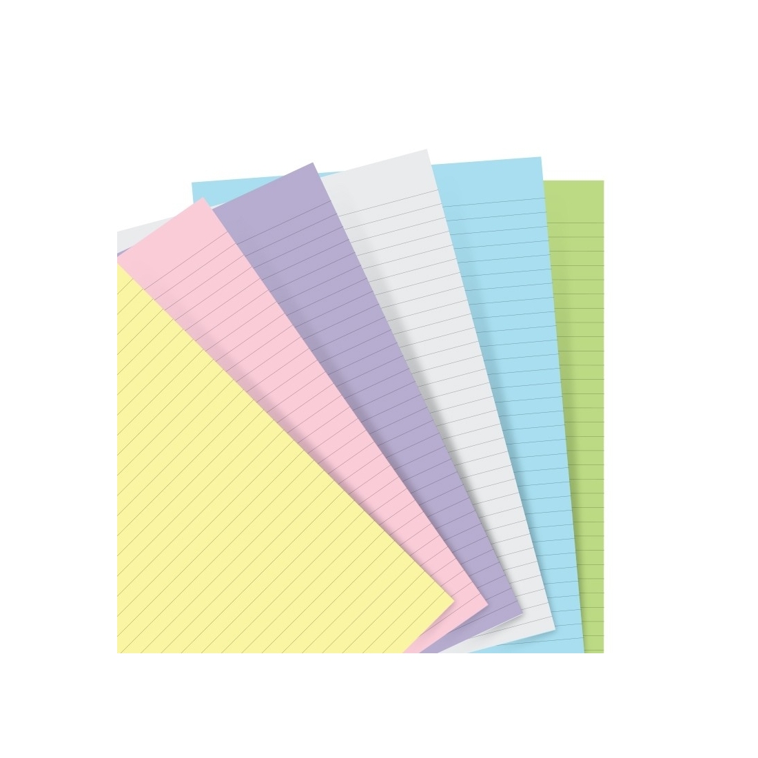 60 hojas Recambio A5 Pastel Organizadores y clipbooks Filofax