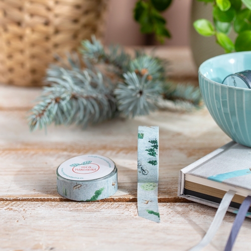 Washi tape Mapa Negro A Mia...