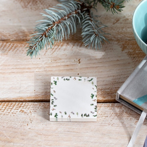 Mini bloc Mapa Negro 6x6cm