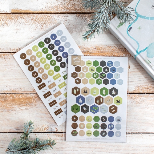 2 hojas Pegatinas Mapa (147...