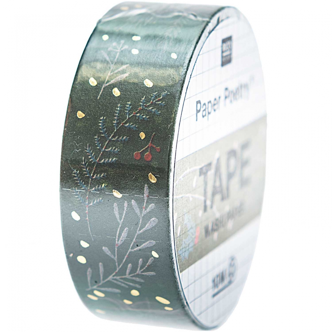 Washi tape branches green