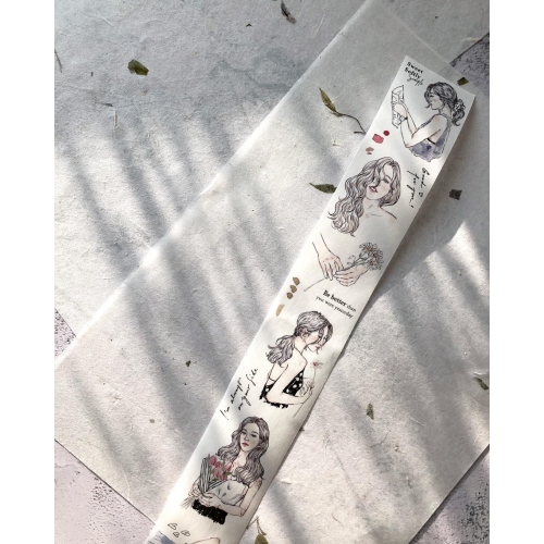 Washi Tape Sketch Girl - Pion