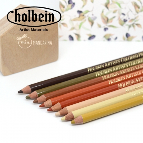 Lápices Holbein Marrones,...