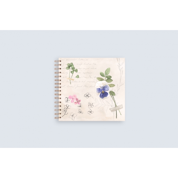 Cuaderno Vintage Garden Acuarela 20x20cm