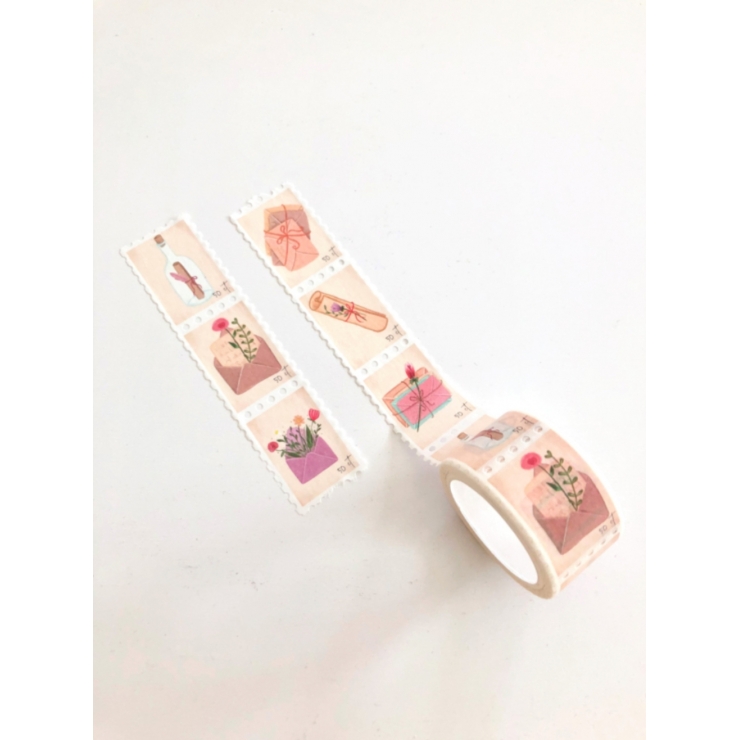Washi Tape Post Stamp Snail Mail