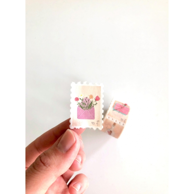Washi Tape Post Stamp Snail Mail