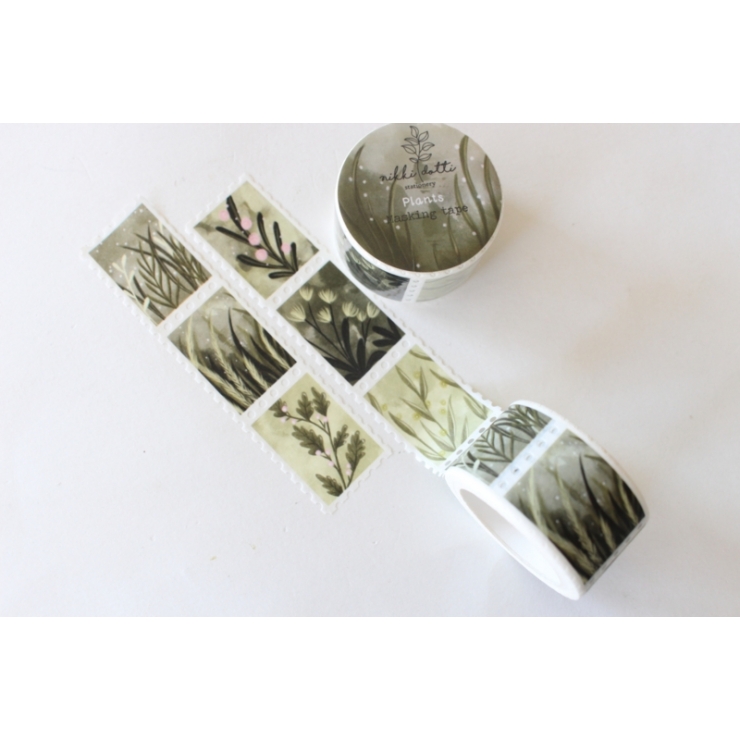 Washi Tape Post Stamp Plants