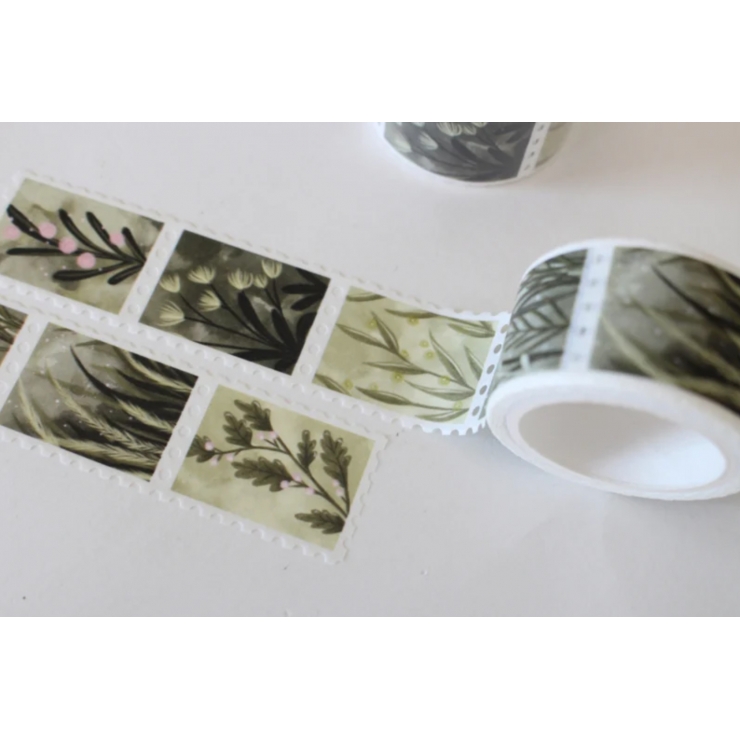 Washi Tape Post Stamp Plants