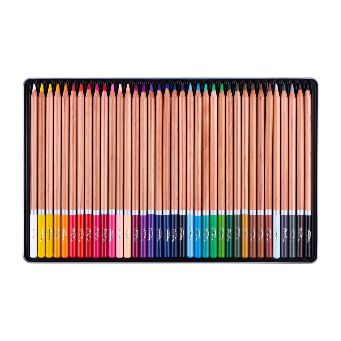 36 lápices de colores en estuche de madera con libro para colorear