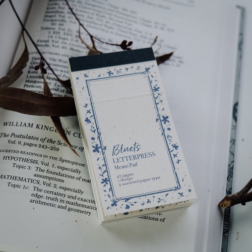 Bloc Bluets Letterpress...