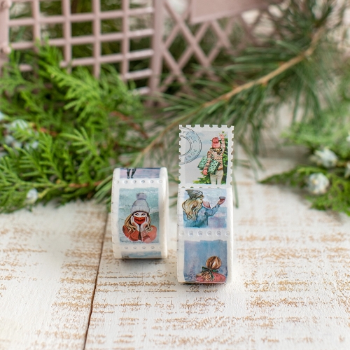 Stamp Washi Winter Girls A